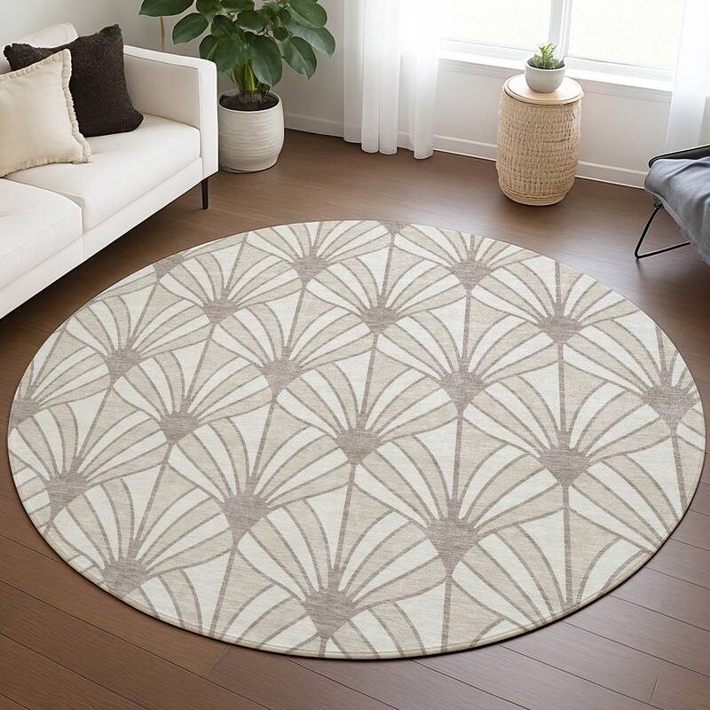 Machine Washable Indoor/ Outdoor Casual Kim Chantille Rug