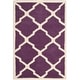 preview thumbnail 33 of 84, SAFAVIEH Handmade Chatham Eppie Modern Moroccan Wool Rug 2' x 3' - Purple/Ivory - Rectangle