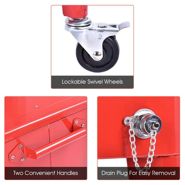 Shop Black Friday Deals On Costway Red Outdoor Patio 80 Quart Cooler Cart Ice Beer Beverage Chest Overstock 16738360