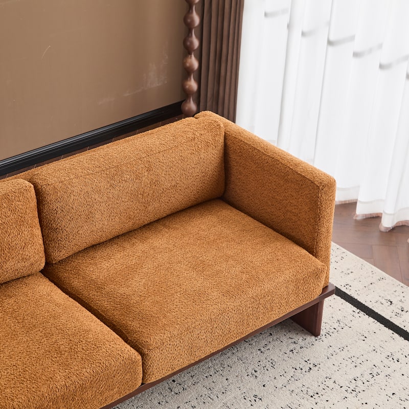 Christopher Knight Home - Luxe Modern Upholstered Sofa with Solid Wood Base
