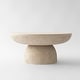preview thumbnail 3 of 6, Concrete Round Coffee Tables Accent Center Table