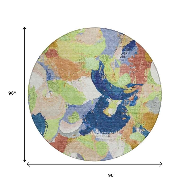 HomeRoots Abstract Transitional Rectangle Outdoor Rug