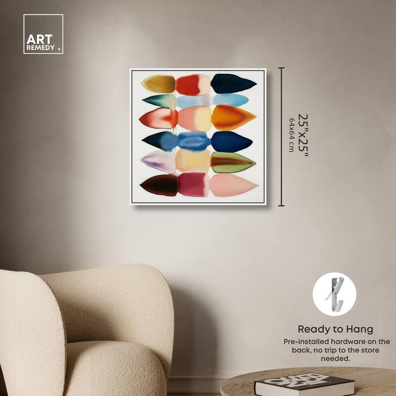 Watercolor Collage Canvas by Art Remedy