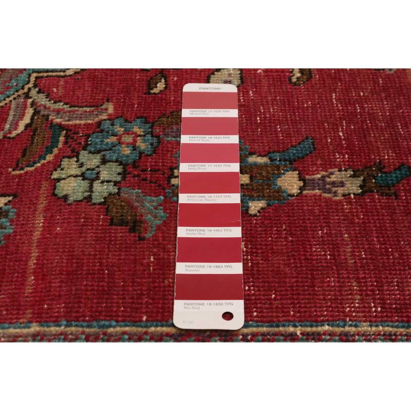ECARPETGALLERY Hand-knotted Antalya Vintage Red Wool Rug - 6'4 x 9'5