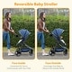 preview thumbnail 22 of 20, 2-in-1 Convertible Baby Stroller,Foldable Pushchair for Newborns with Reversible High Landscape Bassinet, Adjustable Canopy