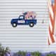 Glitzhome Metal Festival Truck Yard Stake Garden Stake or Wall Decor