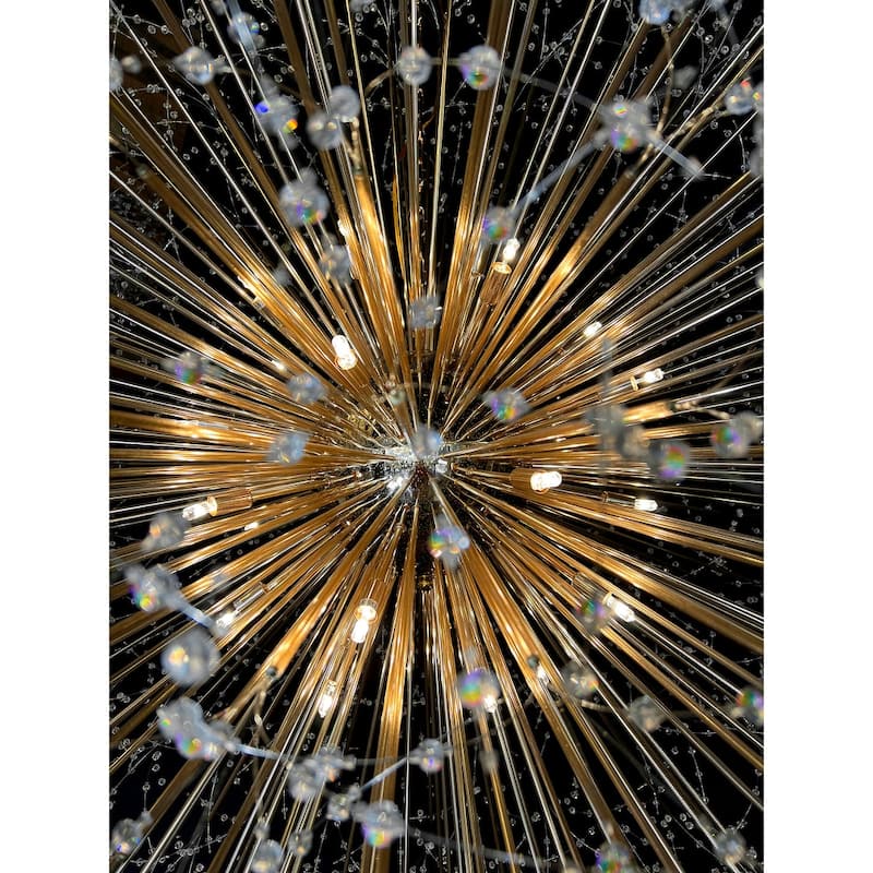 Crystal Chandelier 63" Firework Lighting Starburst Pendant light