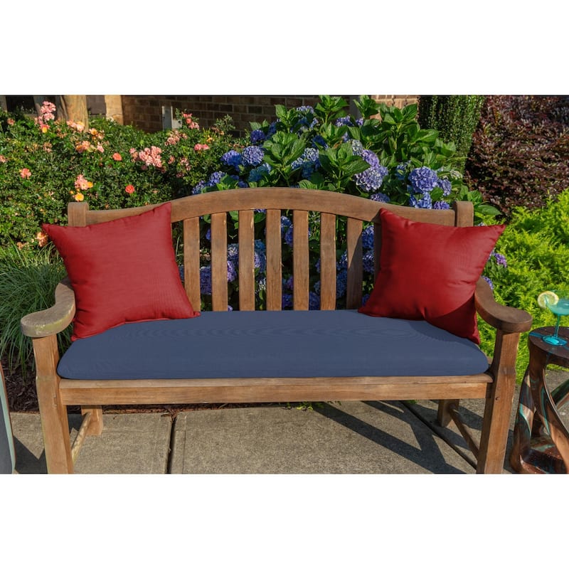 Sunbrella Solid Fabric 1-Piece Indoor/Outdoor Square Throw Pillow, 18"W x 18"L