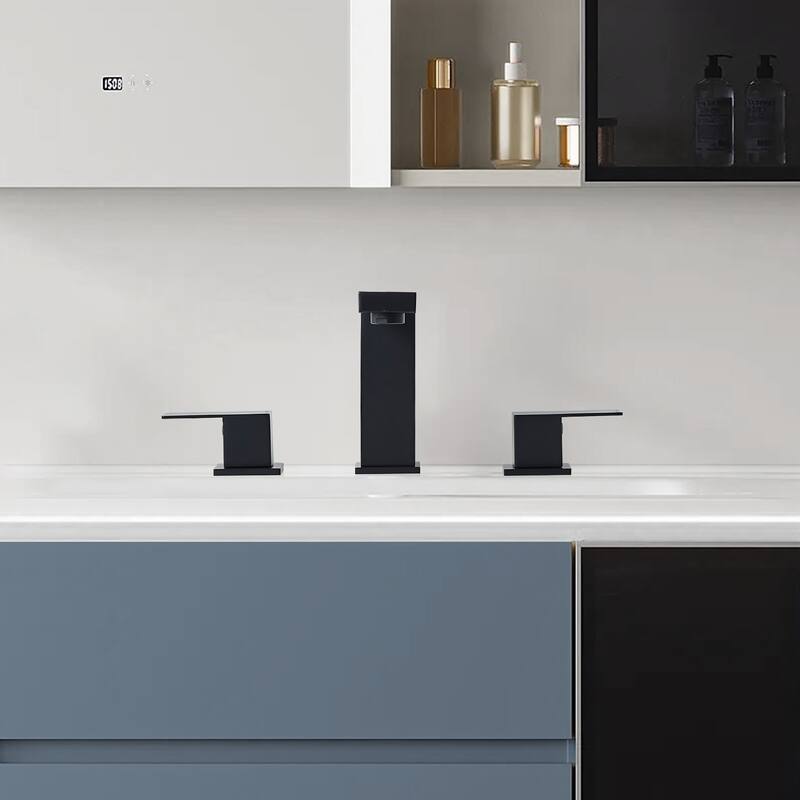 Topcraft Stainless Steel Two Handle Bathroom Sink Faucet