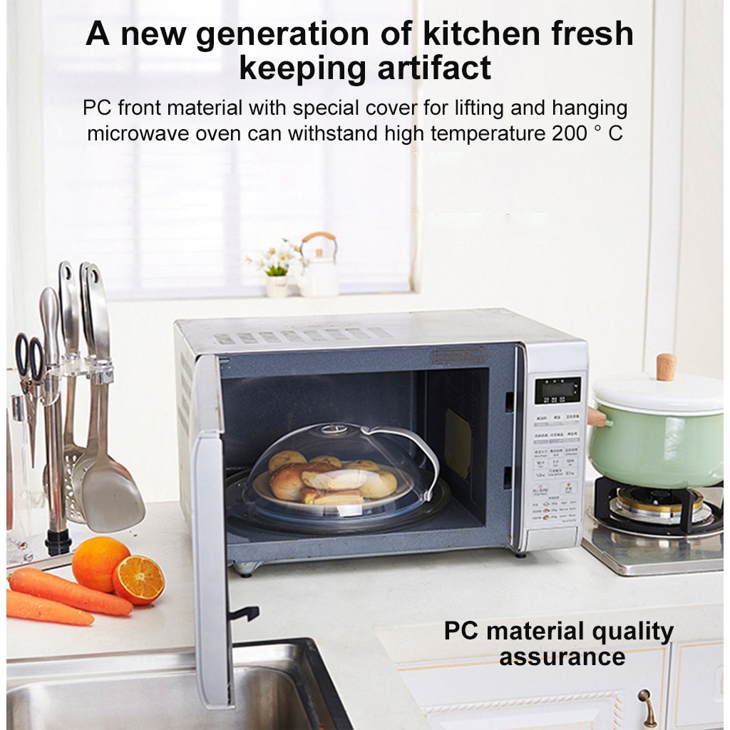 Generic Microwave Food Cover Plate Lid Splatter Protector Keeps