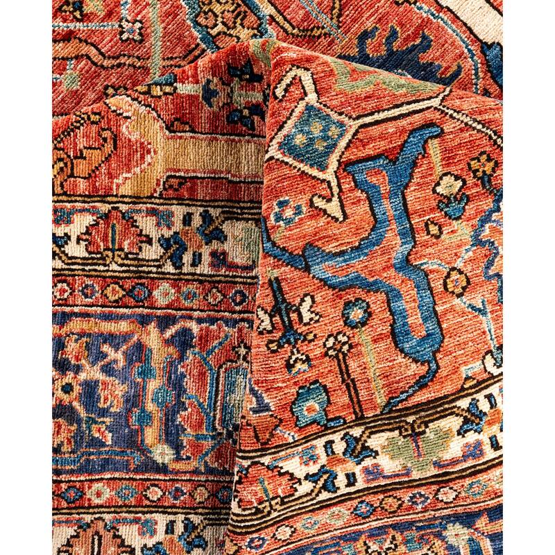 Serapi One-of-a-Kind Hand-Knotted Area Rug - Red - 8' 3" x 10' 0"