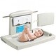 preview thumbnail 2 of 0, Gray HDPE Foldable Wall Baby Changing Table with Safety Belt & Rods - 33.86 x 22.24 x 19.69 inch