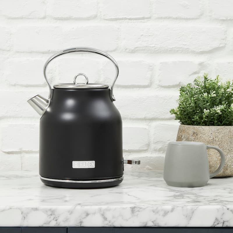 Haden Heritage 1.7 Liter Stainless Steel Electric Tea Kettle