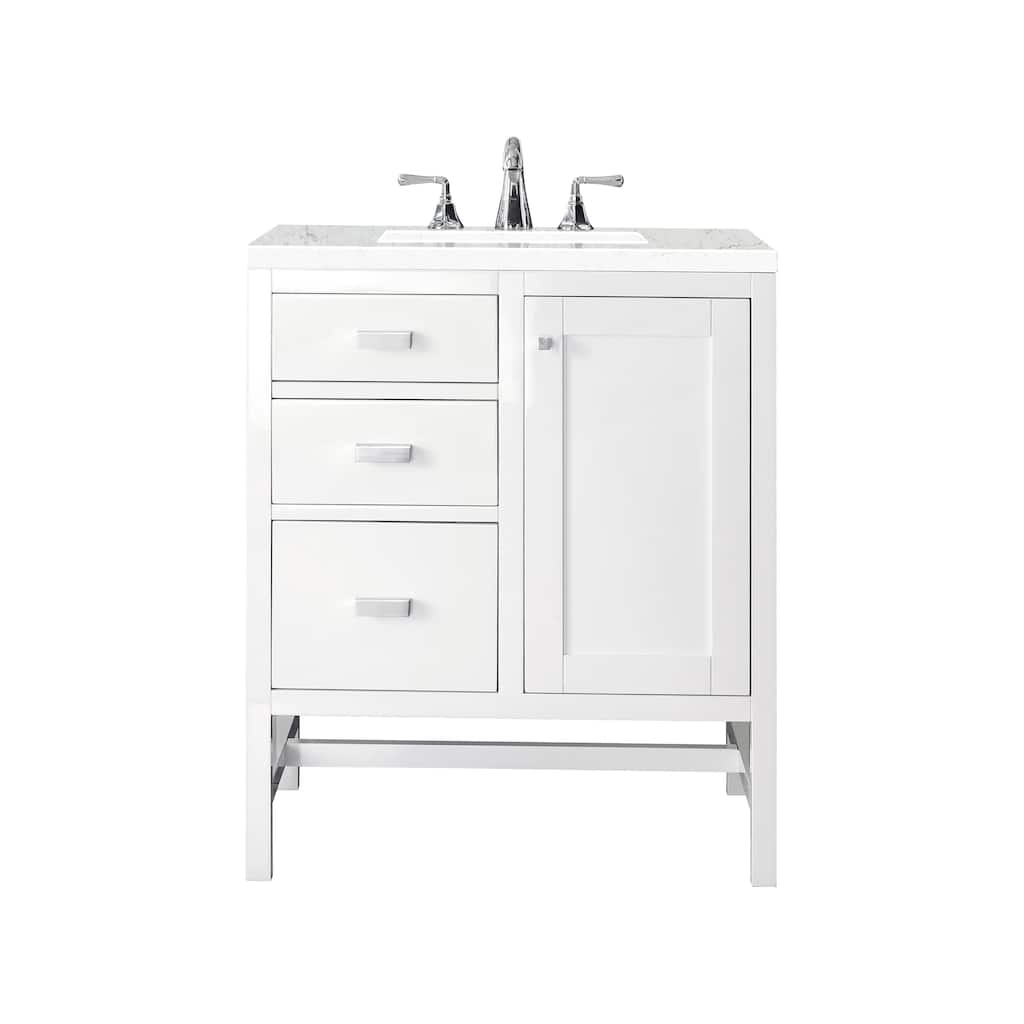 James Martin Vanities Addison 30" Single Vanity, Glossy White