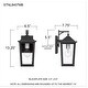 preview thumbnail 7 of 5, Stoneleigh 1-Light Mottled Black Outdoor Wall Lantern