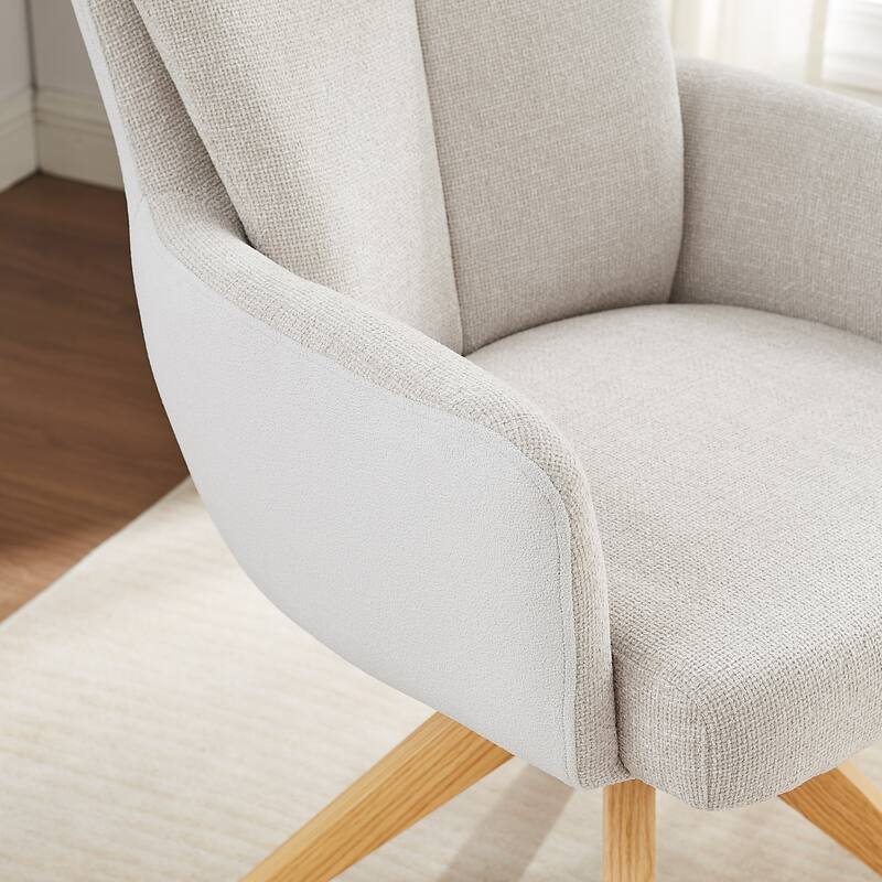 Art Leon Mid-century Modern Swivel Home Office Desk Chair
