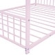 preview thumbnail 6 of 5, Full Size Metal House Bed, Pink