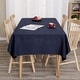 preview thumbnail 16 of 28, Tablecloth Solid Faux Linen Water Resistant Table Cover