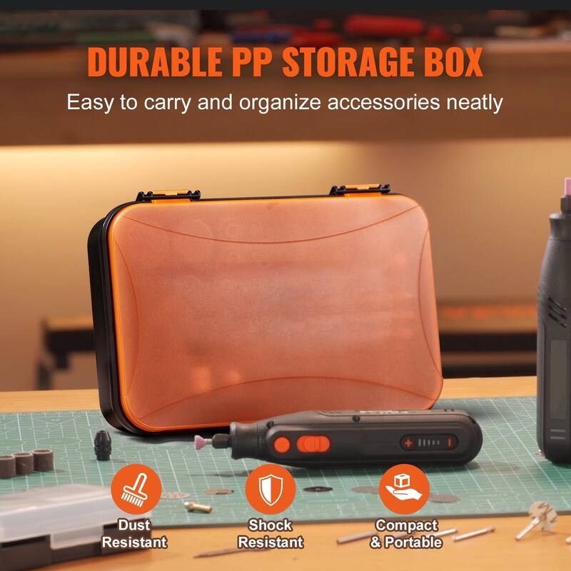Rotary Tool Accessory Kit, 357PCS Accessories Kit, 1/8" Diameter Shank - 357 PCS
