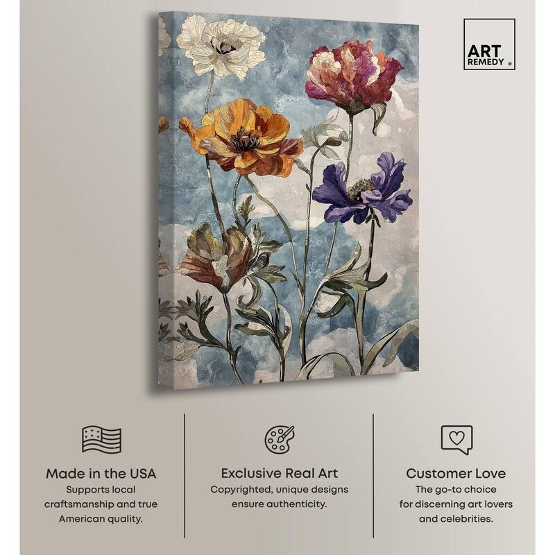 Hued Blossom II Canvas by Art Remedy, Gallery Wrapped
