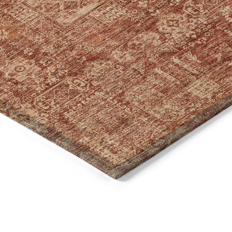 Machine Washable Indoor/ Outdoor Chantille Traditional Vintage Rug