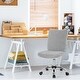 preview thumbnail 15 of 28, Gymax Armless Leisure Office Chair Adjustable Swivel Task Chair