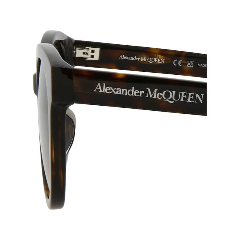 Alexander McQueen Round-Frame Acetate Sunglasses