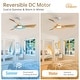 preview thumbnail 43 of 70, Sofucor 48/52 Inch Solid Wood Ceiling Fan with Light Optional, 6-Speed Reversible DC Motor and Remote control,Smart Optional
