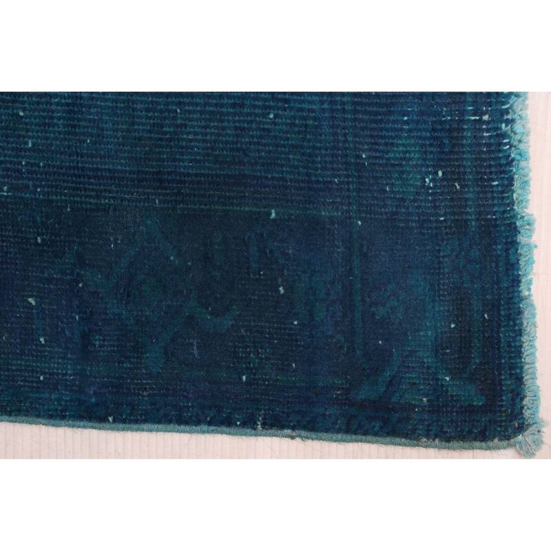ECARPETGALLERY Hand-knotted Color Transition Blue Wool Rug - 4'2 x 7'1