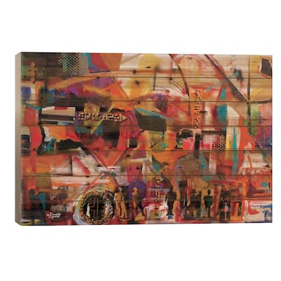 But Still Like Air, We Rise Print On Wood by Everett Spruill - Multi-Color