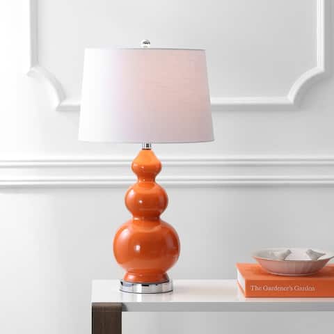 Arthur 27.5" Ceramic LED Table Lamp, Coral by JONATHAN Y