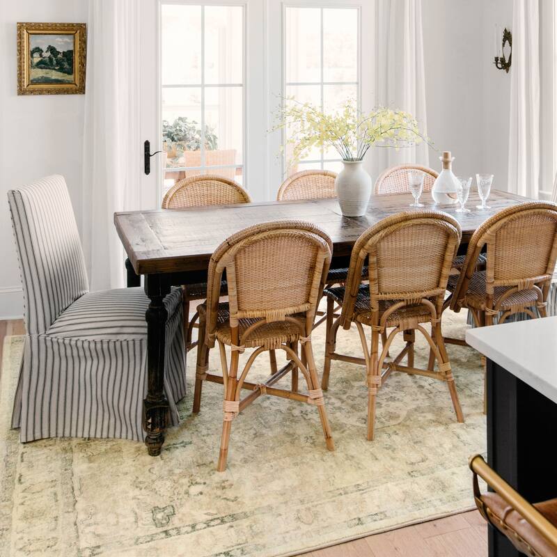 Alexander Home Juliet Ultra-Soft Distressed Persian Medallion Rug