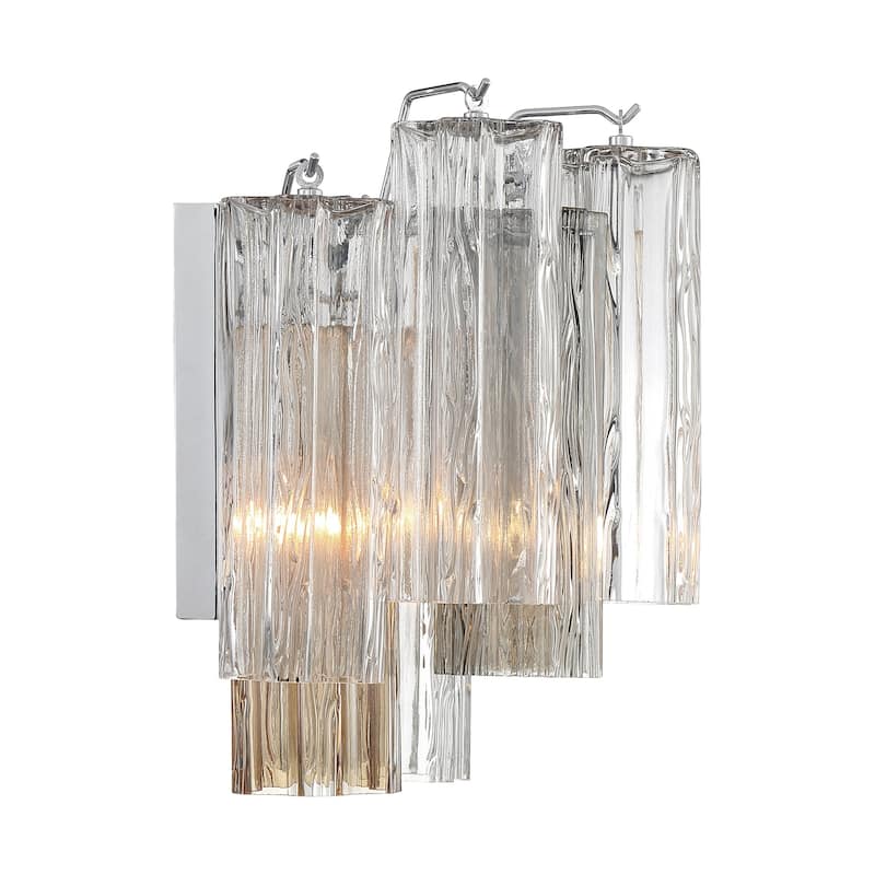 Addis 2 Light Polished Chrome Wall Mount - 14.5"W x 11.5"H x 9.75"D