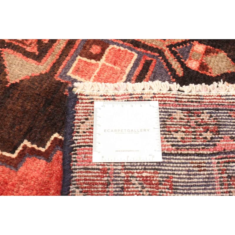 ECARPETGALLERY Hand-knotted Andelz Dark Brown Wool Rug - 4'0 x 7'0