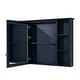 preview thumbnail 7 of 95, Modern Surface Mount Solid Wood Framed Medicine Cabinet With Mirror and Shelves