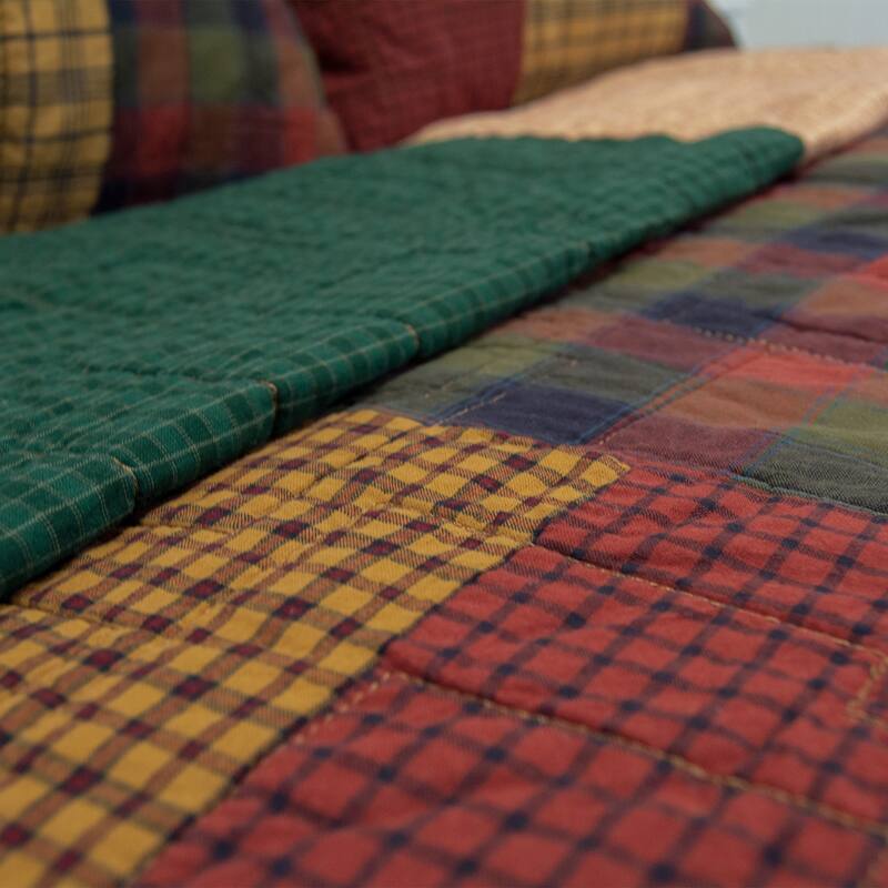 Donna Sharp Campfire Square Cotton Throw Blanket