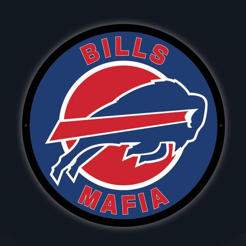 Buffalo Bills LED Lighted Sign - Cherry