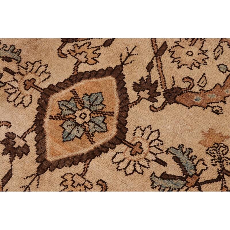 Shabby Chic Ziegler Gertrud Ivory Ivory Hand-Knotted Wool Rug - 12'2'' x 19'3''