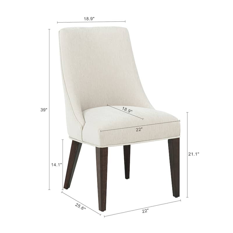 Manhattan Comfort Beever Modern Chenille Dining Chair Set