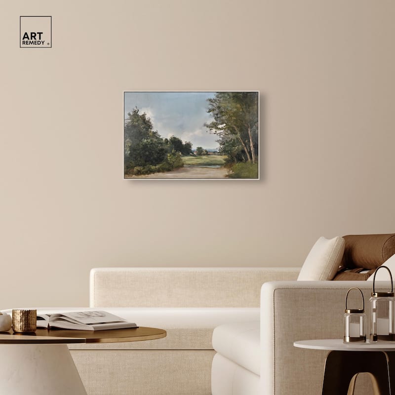 Hilltop Tower View II Canvas by Art Remedy