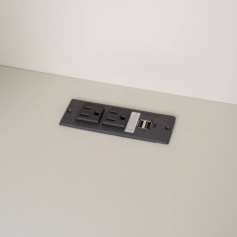 Queen Murphy Bed with Desk & Storage, Space-Saving Wall Bed with Cabinets