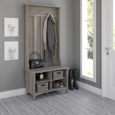 Salinas Hall Tree with Shoe Storage Bench by Bush Furniture