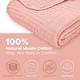preview thumbnail 3 of 3, Baby Muslin Blanket - Large 40" X 40", Lace Pink, By Comfy Cub - Lace Pink