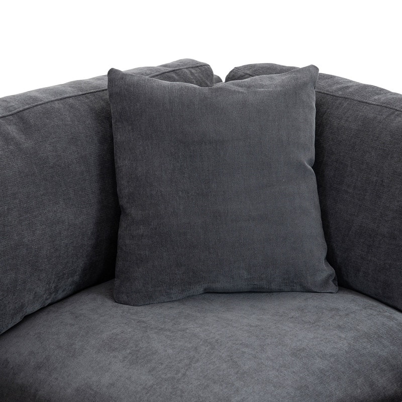Modular Sofa with Removable Storage Ottoman, 2 Hidden Cup Holders