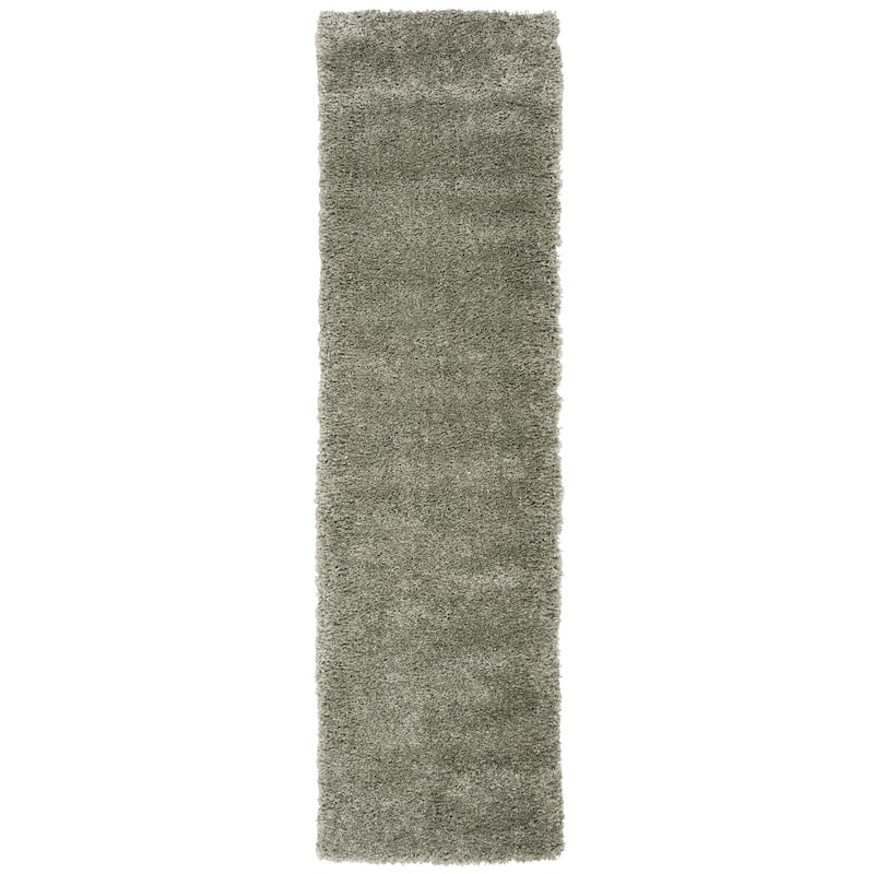 SAFAVIEH Royal Shag Soffia 2-inch Thick Rug - 2'2" x  8' - Green - Runner/Rectangle