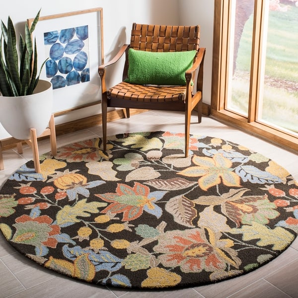 slide 2 of 66, SAFAVIEH Handmade Blossom Christiana Modern Floral Wool Rug