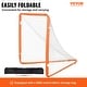 preview thumbnail 2 of 5, VEVOR Lacrosse Goal,Folding Portable Lacrosse Goal with Carry Bag,Iron Frame Backyard Training Equipment