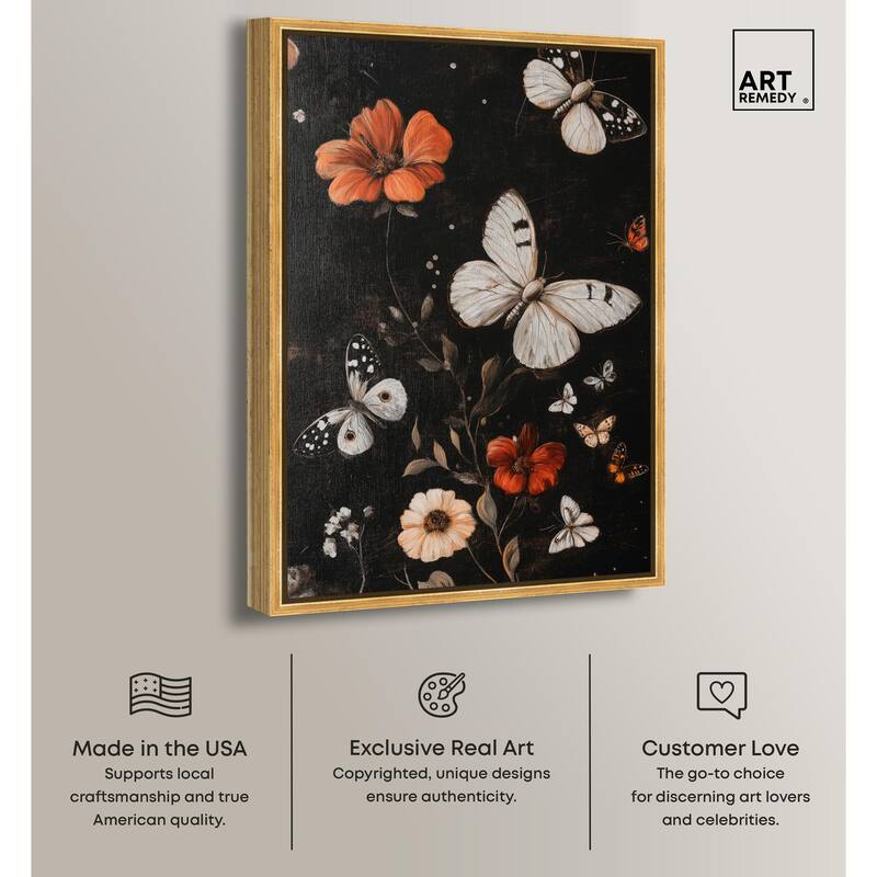 Butterfly Wing Patterns Canvas by Art Remedy