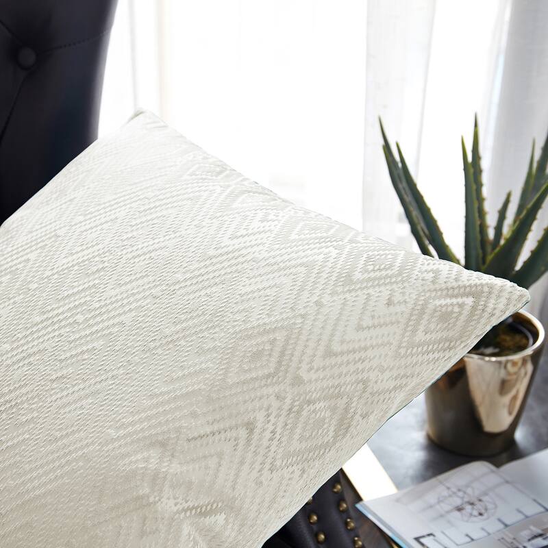 Tonopah Ikat Velvet Throw Pillow Cover Set, NO INSERT