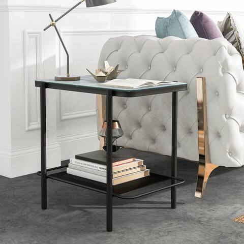 Furniture of America Puetz Contemporary Black 24 inches End Table